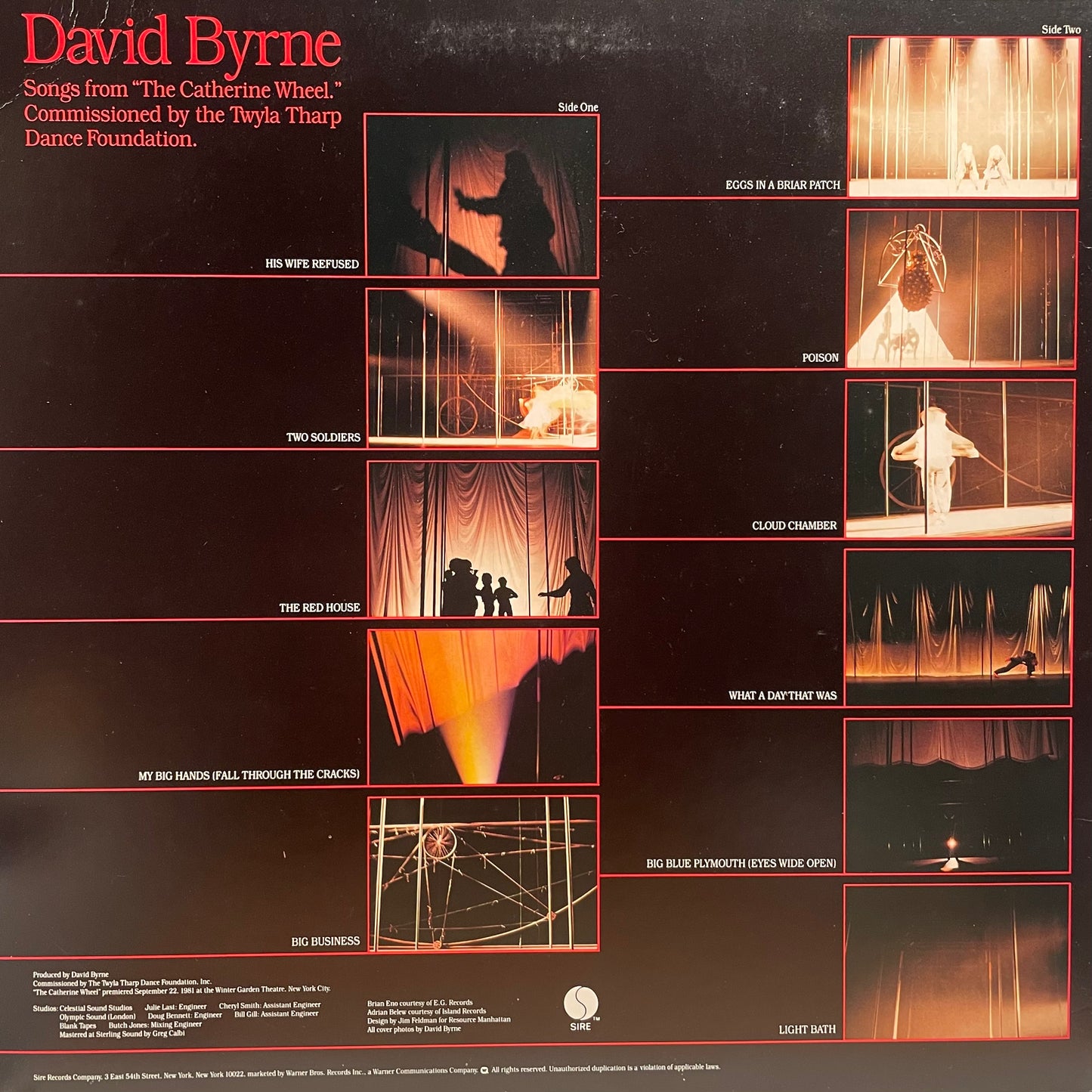 【USED】David Byrne - The Catherine Wheel