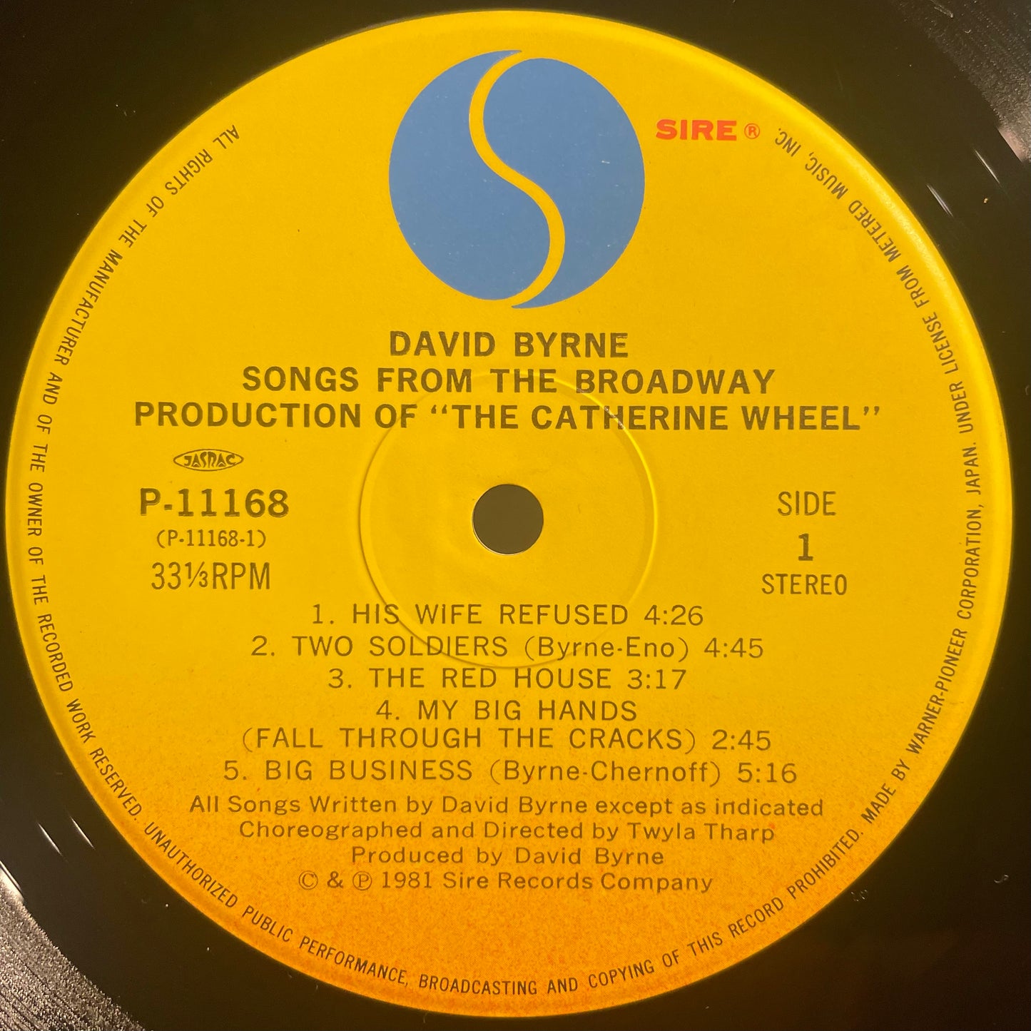 【USED】David Byrne - The Catherine Wheel