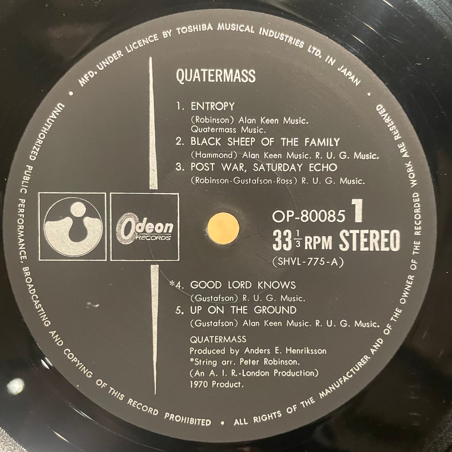 【USED】Quatermass - Quatermass