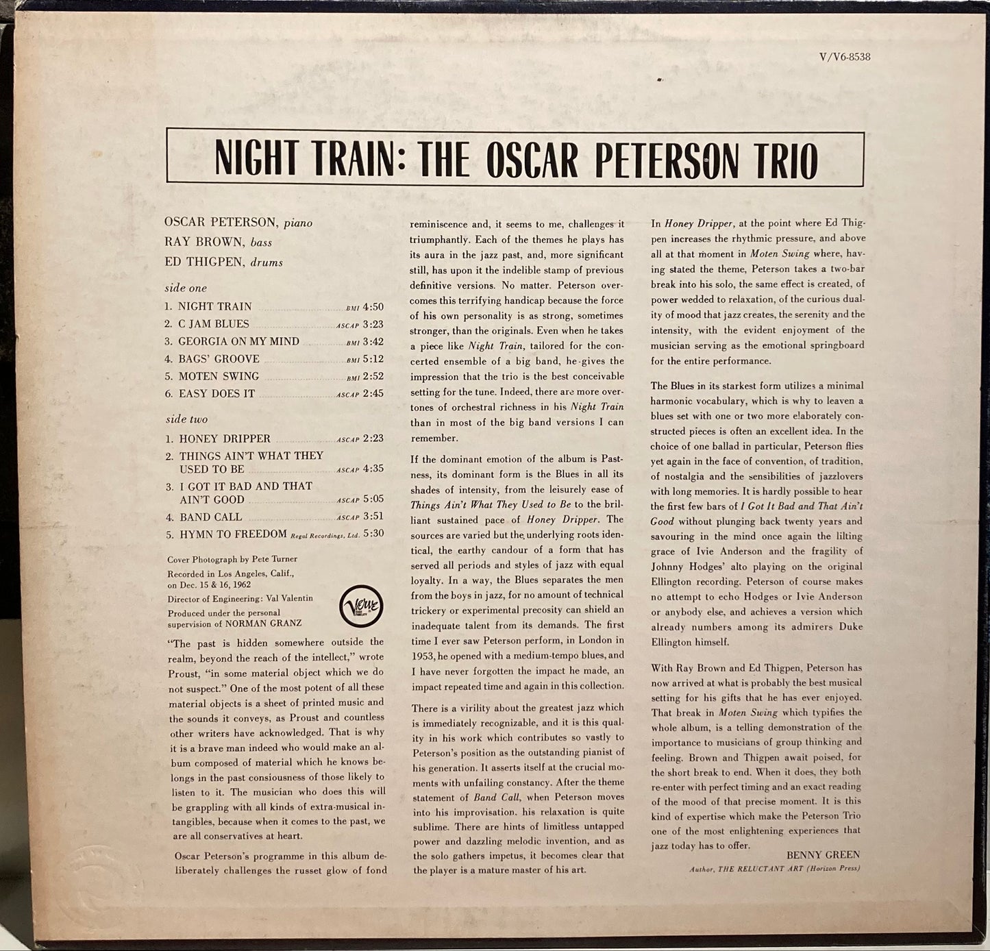 【USED】Oscar Peterson Trio – Night Train
