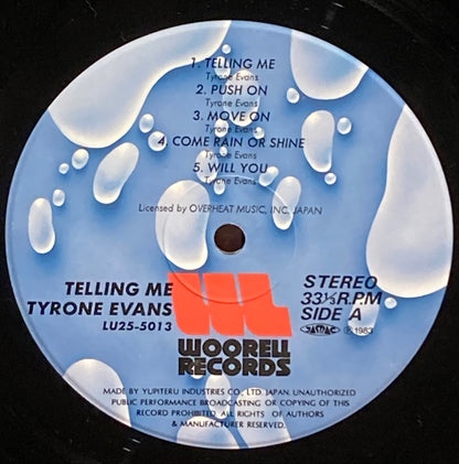 【USED】Tyrone Evans – Telling Me (JPN Press)