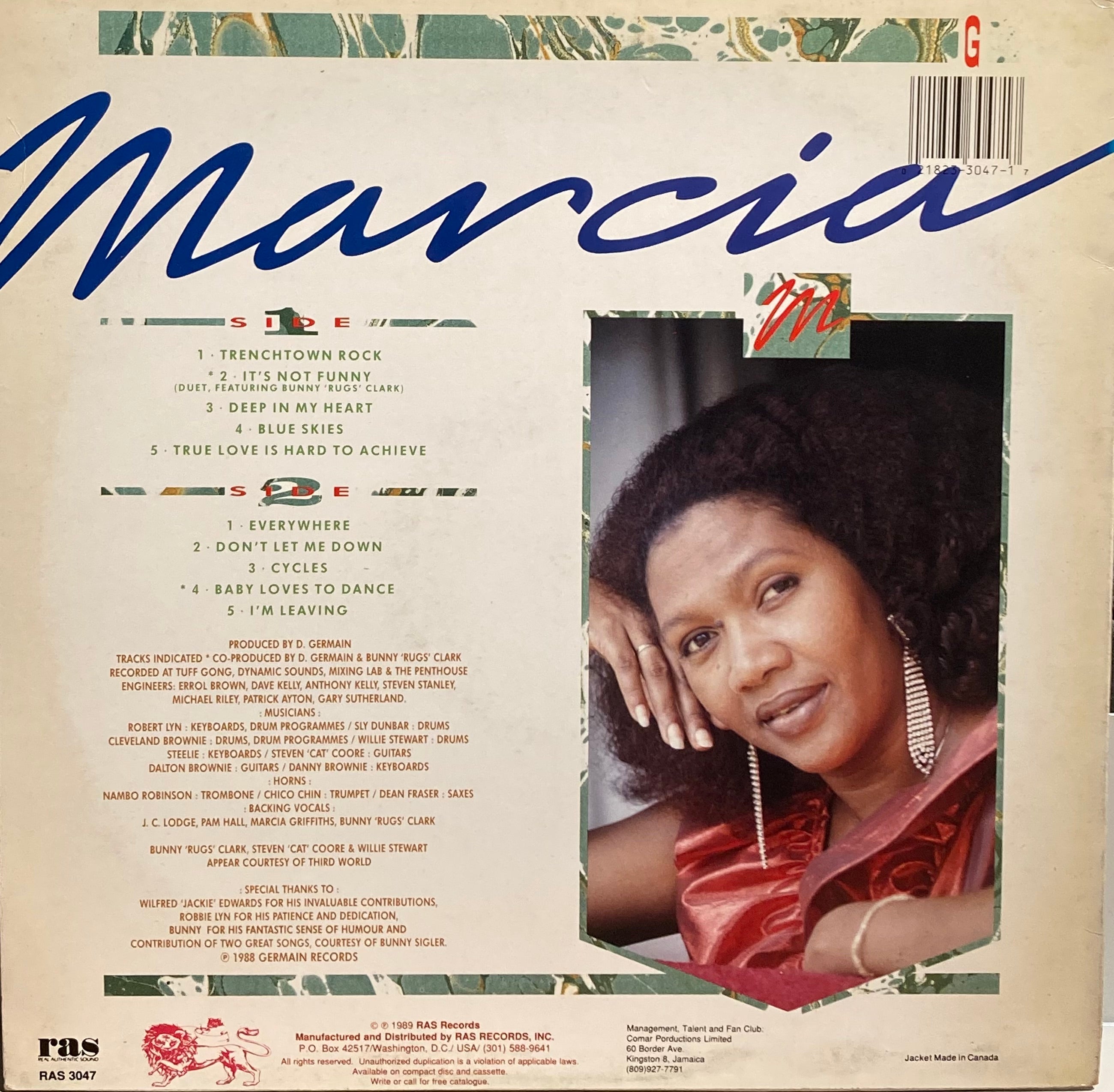 USED】Marcia Griffiths – Marcia – Jazzy Sport Kyoto