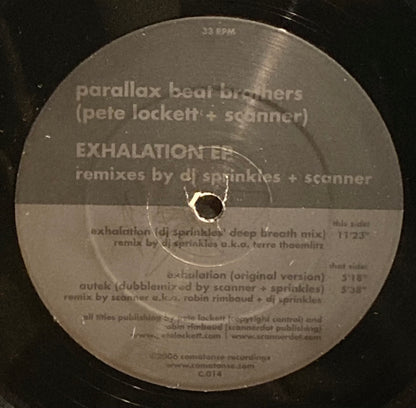 【USED】Parallax Beat Brothers – Exhalation EP