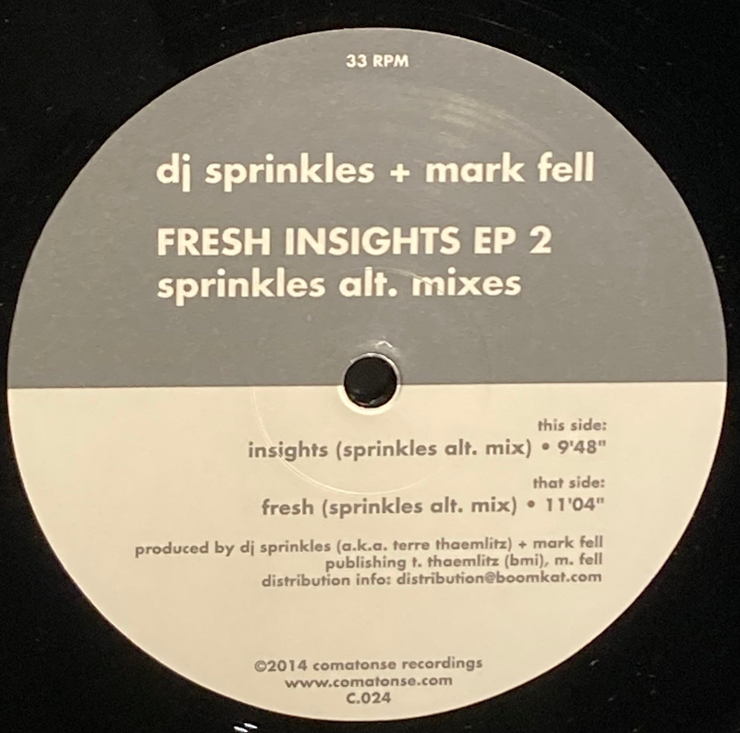 【USED】DJ Sprinkles + Mark Fell – Fresh Insights EP 2