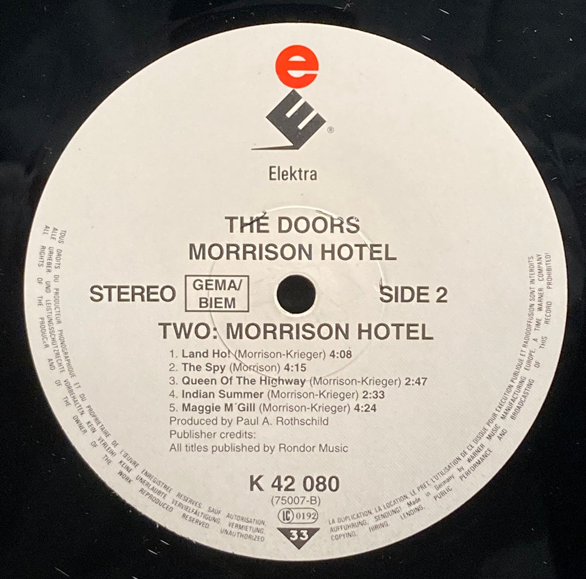 【USED】The Doors – Morrison Hotel (EU Reissue)