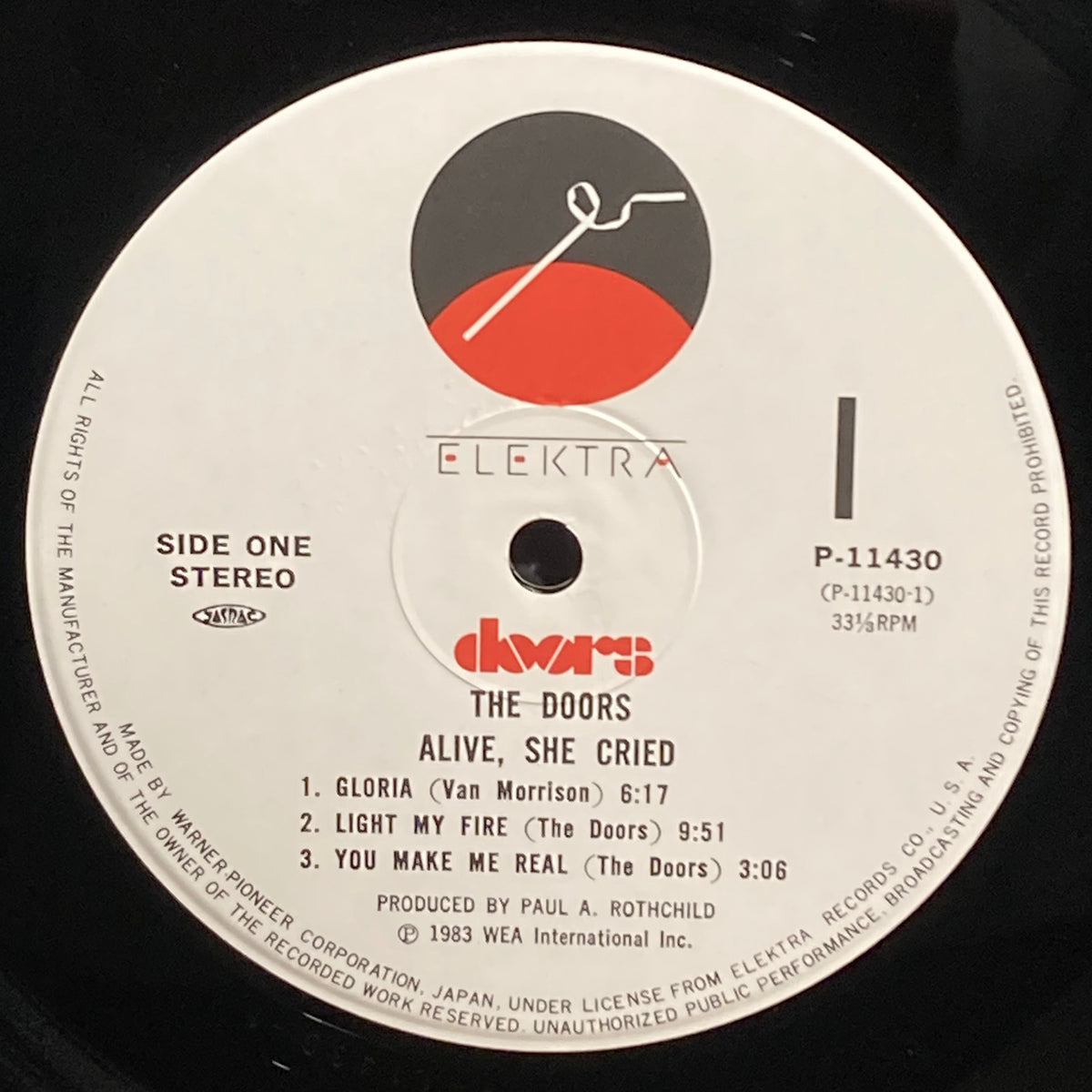 【USED】The Doors – Alive, She Cried (Japan Press)