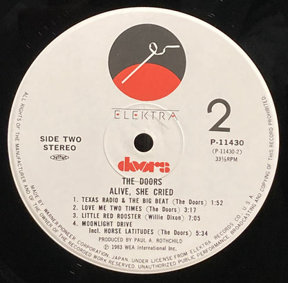 【USED】The Doors – Alive, She Cried (Japan Press)