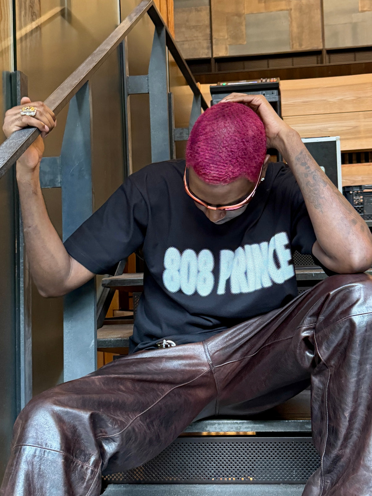 【残りわずか / 限定】808 PRINCE x Jazzy Sport Kyoto ／ Japan Tour コラボ Tシャツ (ブラック)