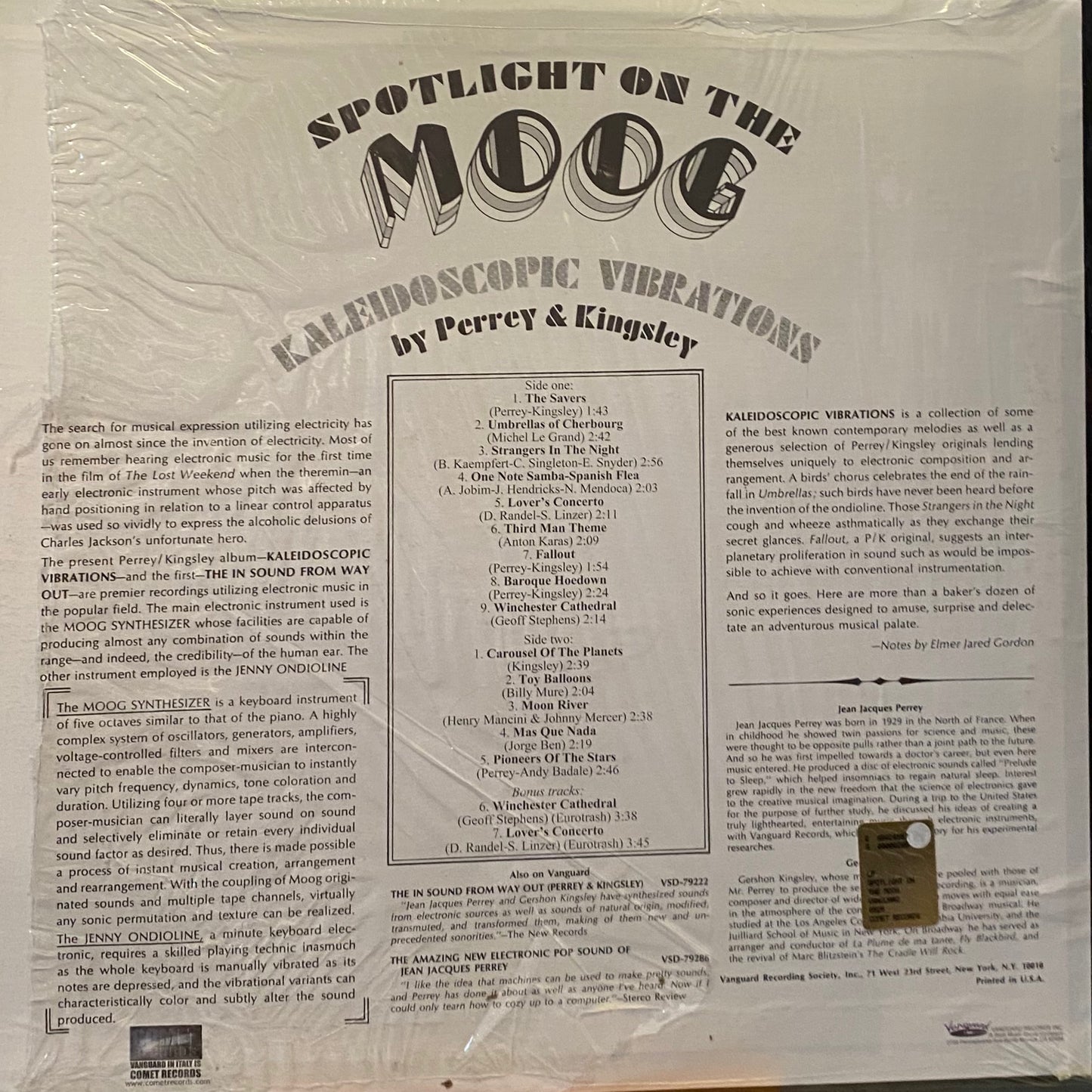 【USED】Spotlight On The Moog - Kaleidoscopic Vibrations