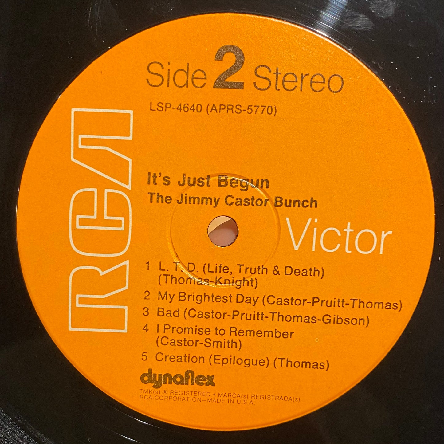 【USED】Jimmy Castor Bunch - It's Just Begun