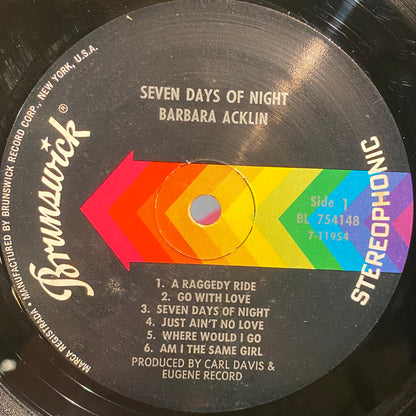 【USED】Barbara Acklin - Seven Days of Night