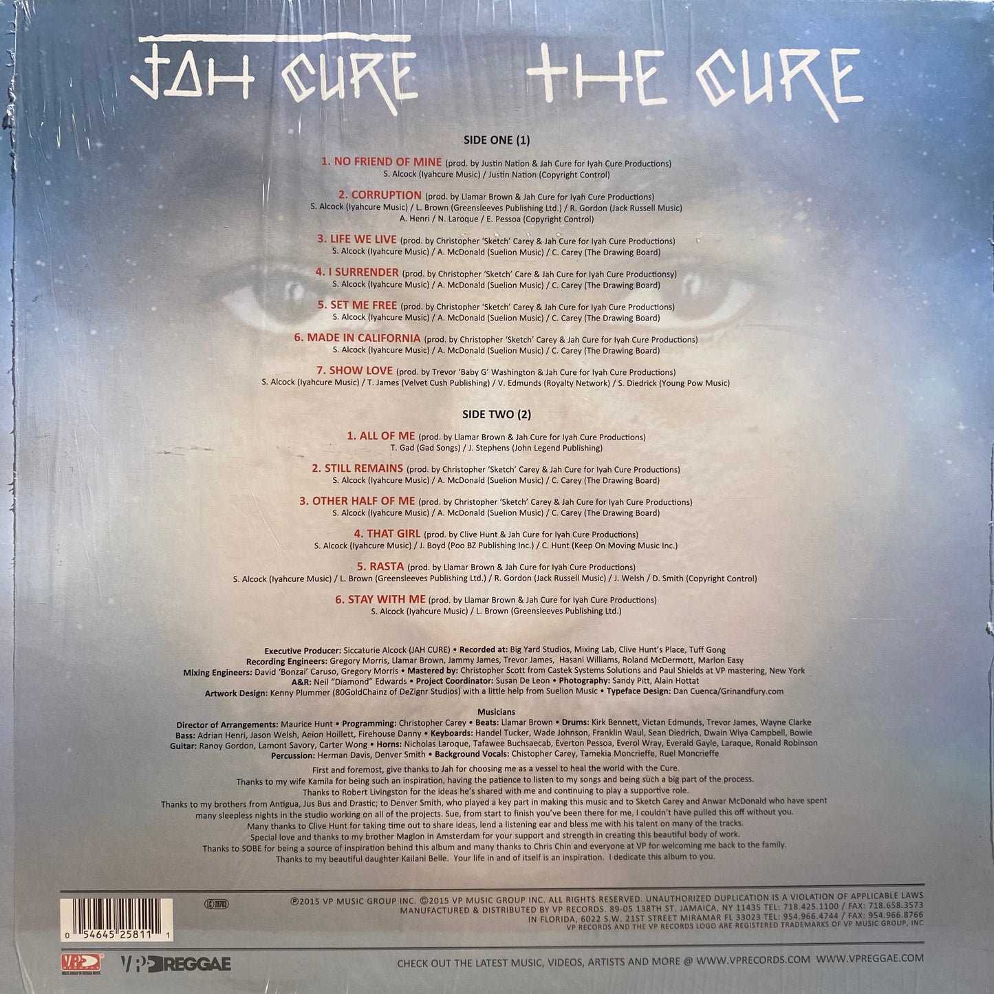 【USED】Jah Cure - The Cure (Blue Clear Vinyl)