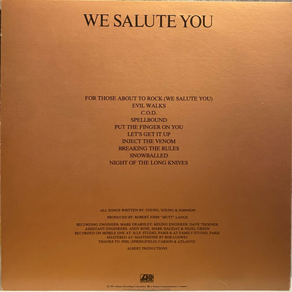 【USED】AC/DC - For Those About To Rock We Salute You