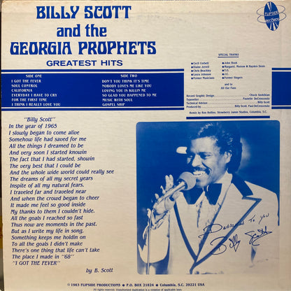 【USED】Billy Scott and the Georgia Prophets - Greatest Hits (Dedicated To You)