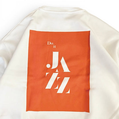 【NEW】Do It Jazz!  "Freedom Jazz Dance" スウェット／ ホワイト x オレンジ