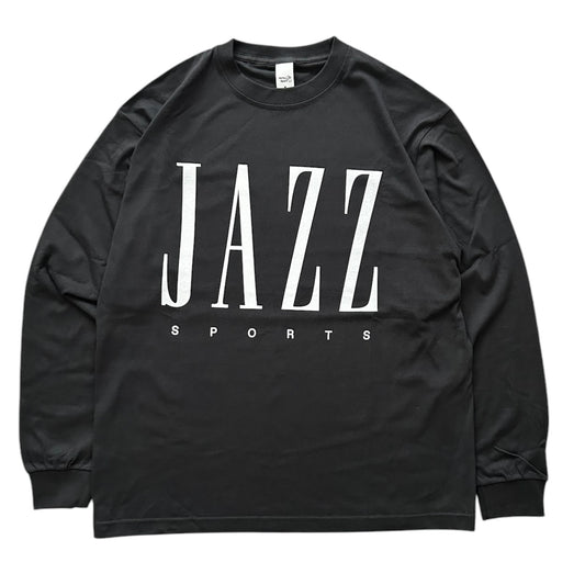 【NEW】JS "Jazz & Sports" ロングスリーブ Tシャツ ／ビンテージブラック