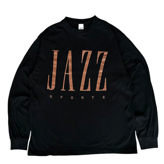 【NEW】JS "Jazz & Sports" ロングスリーブ Tシャツ ／黒柿