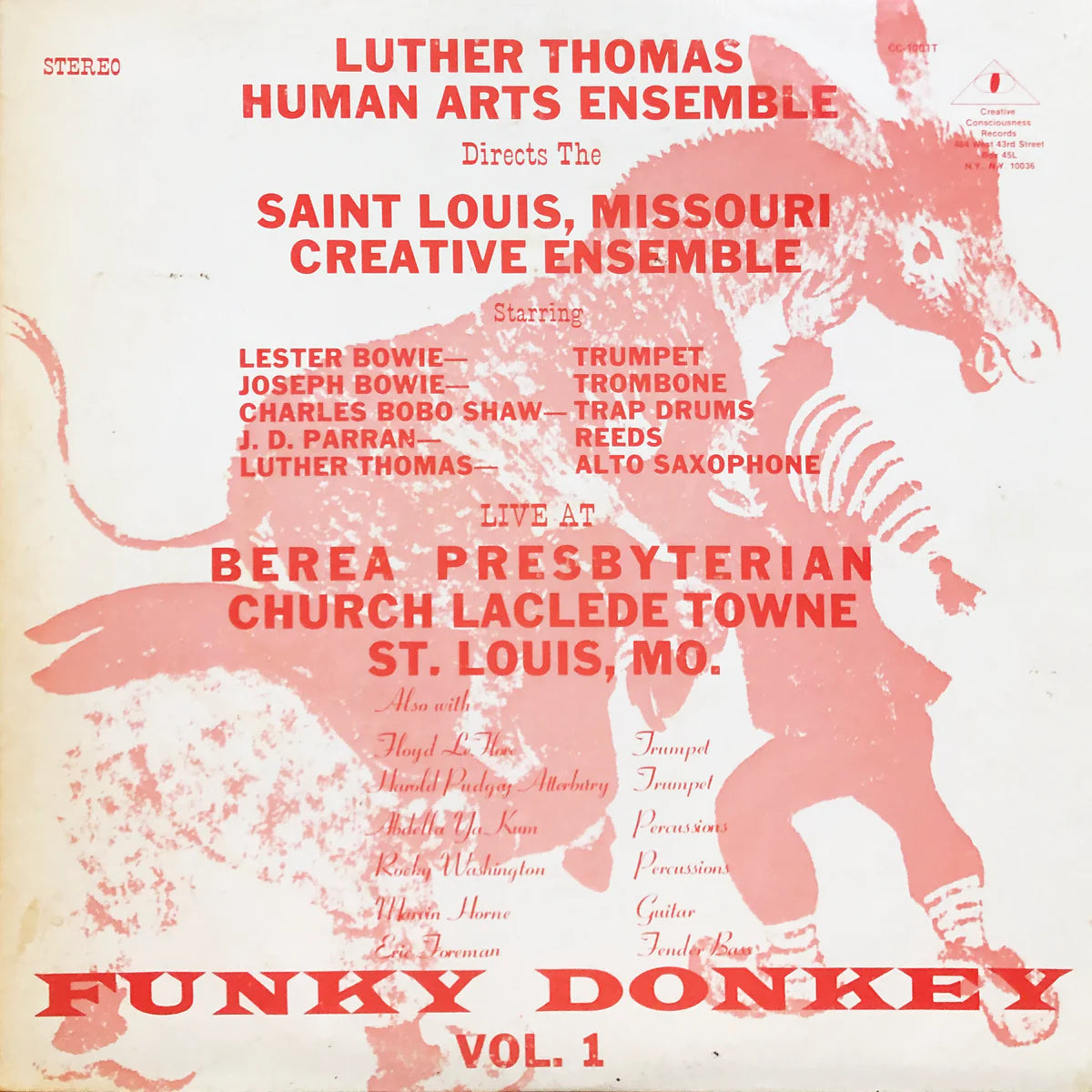 【LP】Luther Thomas Human Arts Ensemble - Funky Donkey Vol. 1