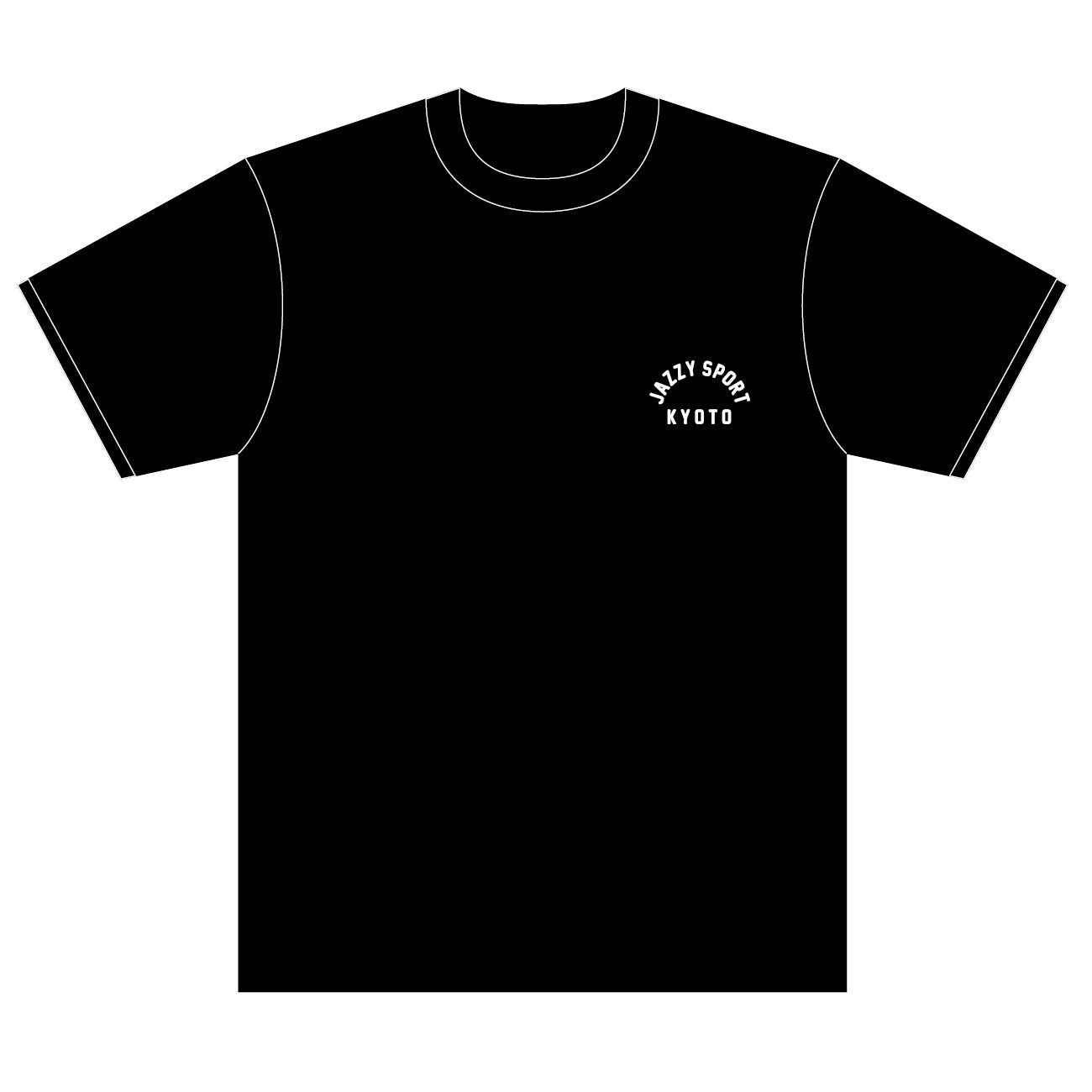 【予約】Kyoto Jazz Massive x Jazzy Sport Kyoto "College Logo" コラボ Tシャツ／ブラック
