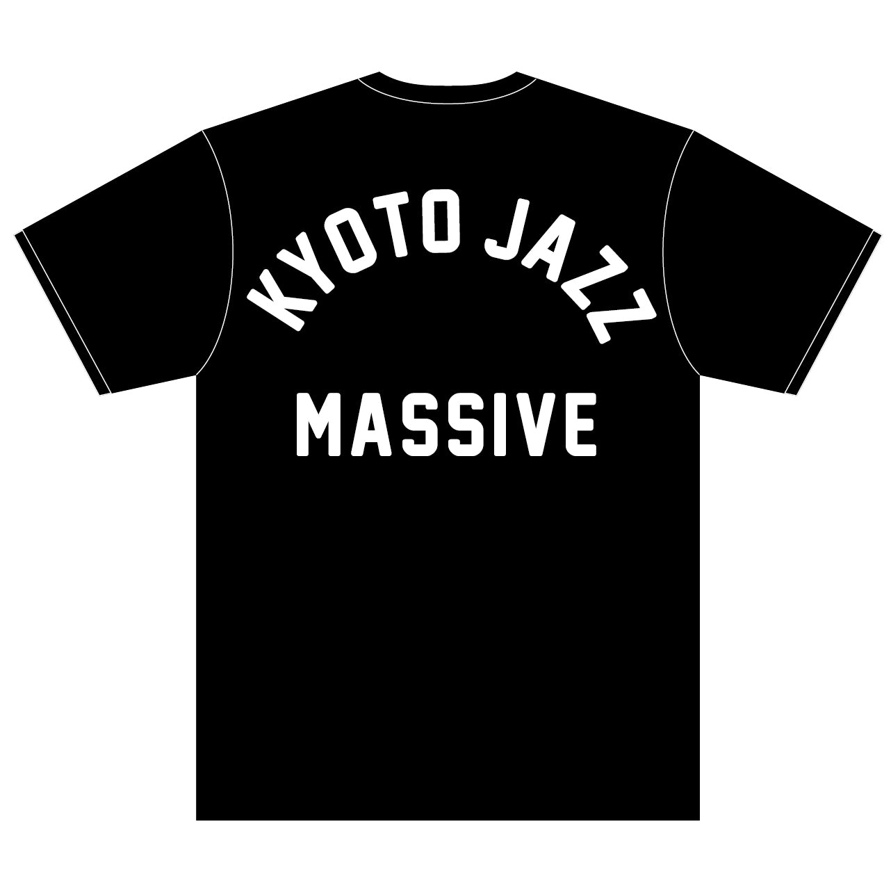 【予約】Kyoto Jazz Massive x Jazzy Sport Kyoto "College Logo" コラボ Tシャツ／ブラック