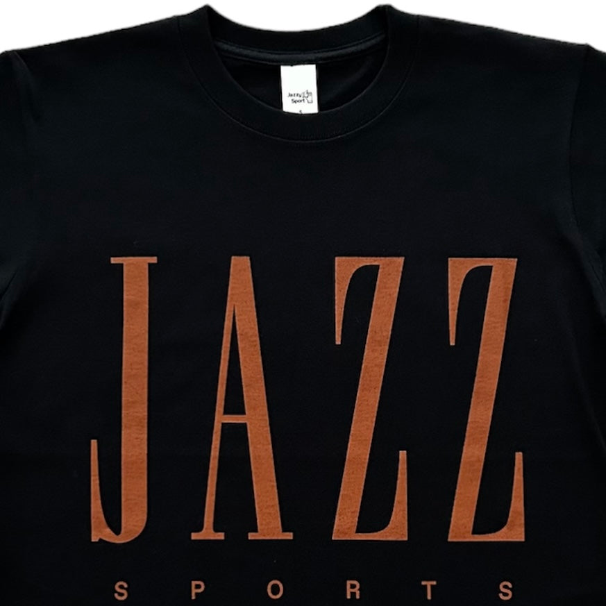 【NEW】JS "Jazz & Sports" ロングスリーブ Tシャツ ／黒柿