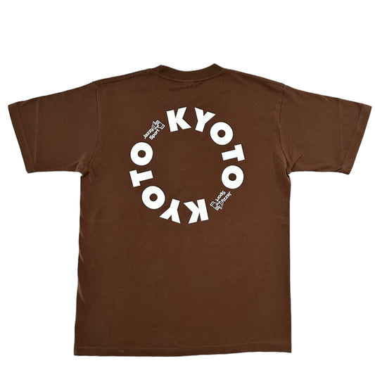 【NEW】JS Kyoto サークルロゴ Tシャツ／ブラウン