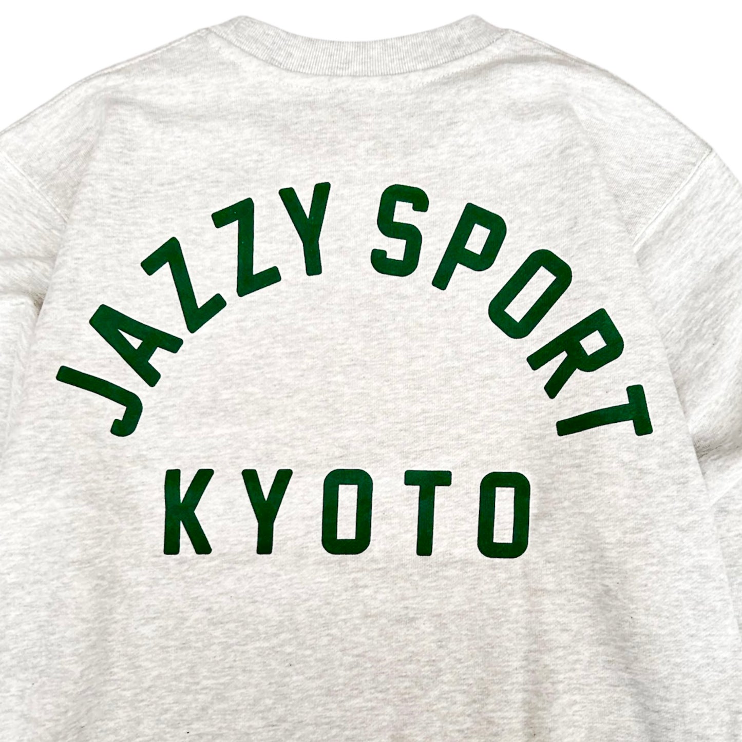 【NEW】JS "Kyoto College Logo" スウェット／グレー x ライトグリーン