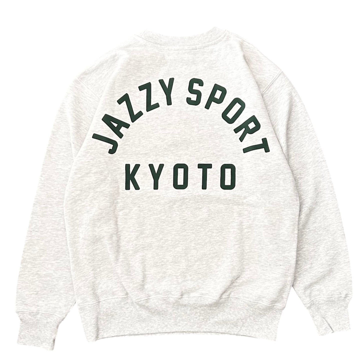 【NEW】JS "Kyoto College Logo" スウェット／グレー x ライトグリーン