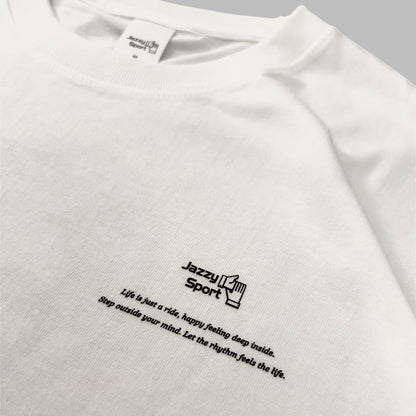 【NEW／限定】James Mason x Jazzy Sport - "Rhythm Of Life" Tシャツ ／ バニラホワイト