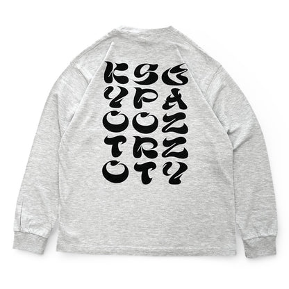 【NEW】Jazzy Sport Kyoto Vertical Logo ロングスリーブ Tシャツ ／グレー