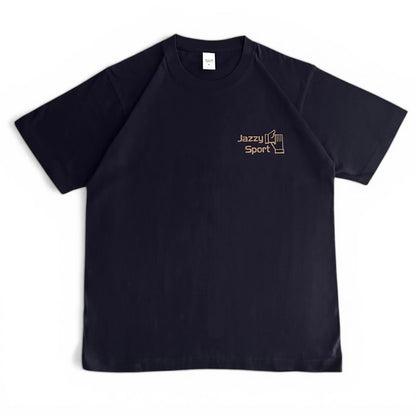 【再入荷】JS Kyoto "College Logo" T-Shirt ／ダーク・ネイビー x コヨーテ・ブラウン