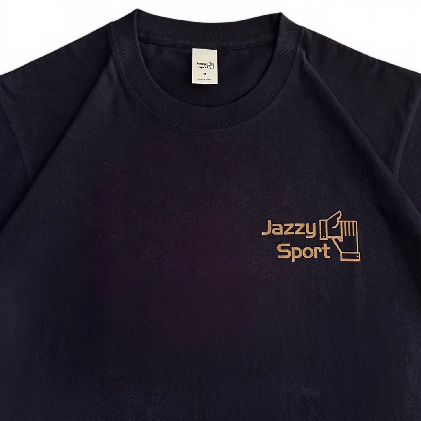 【再入荷】JS Kyoto "College Logo" T-Shirt ／ダーク・ネイビー x コヨーテ・ブラウン