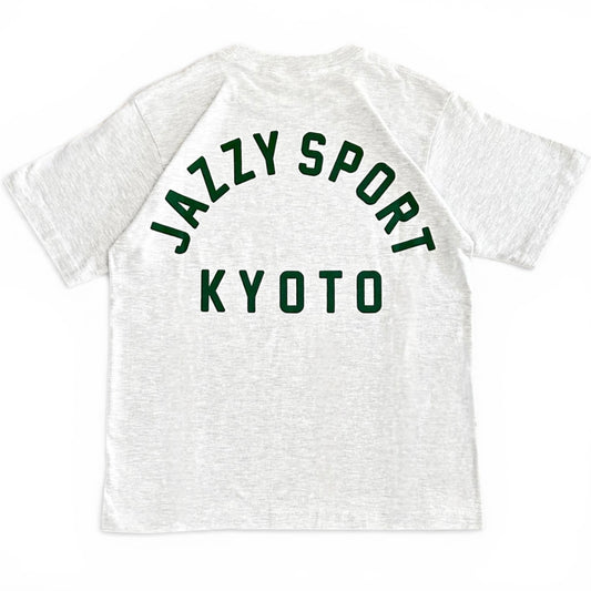 【NEW】JS Kyoto "College Logo" T-Shirt ／ライトグレー × アイビー・グリーン