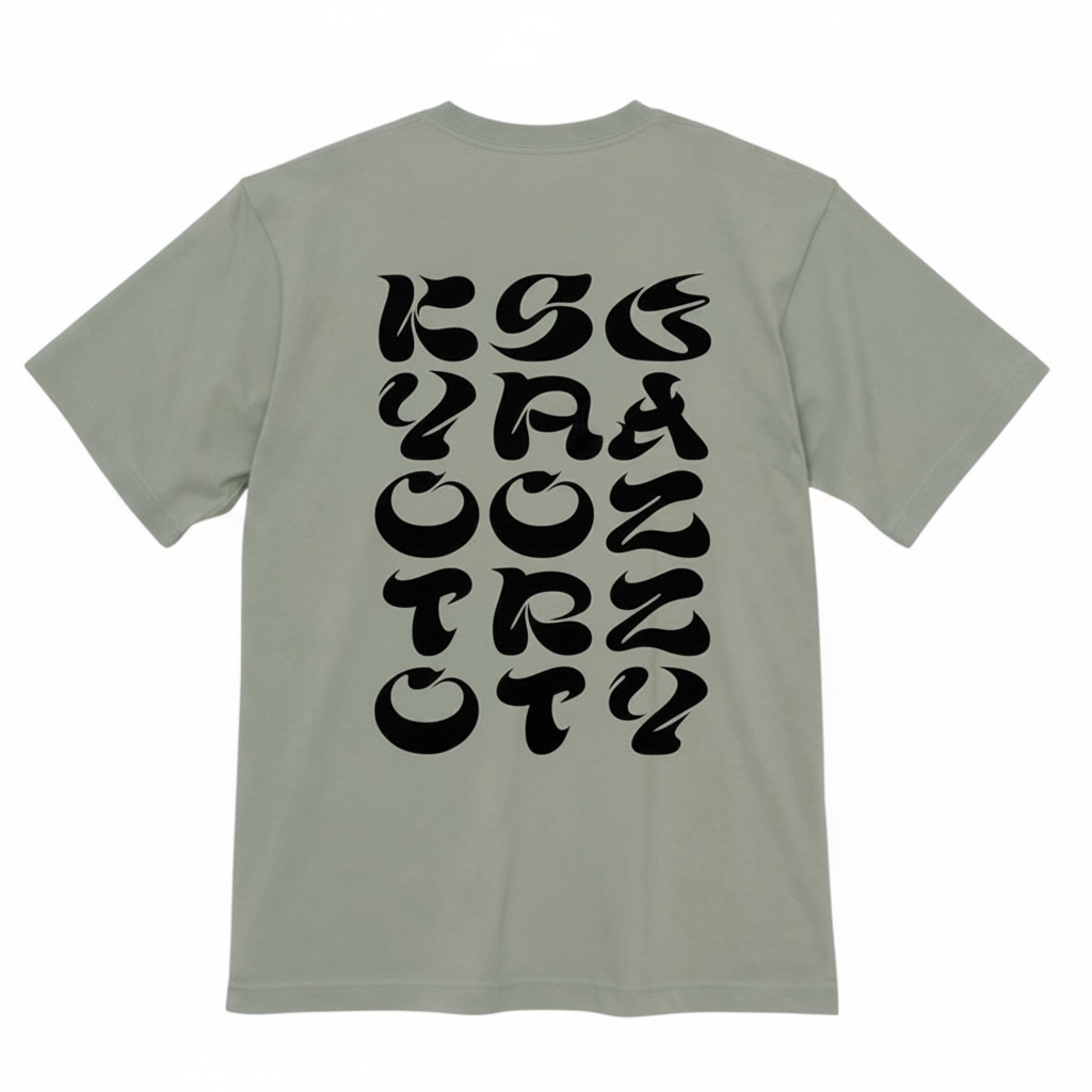 【残りわずか／NEW】JSK Vertical Logo -OBI- Tシャツ ／ セージグリーン