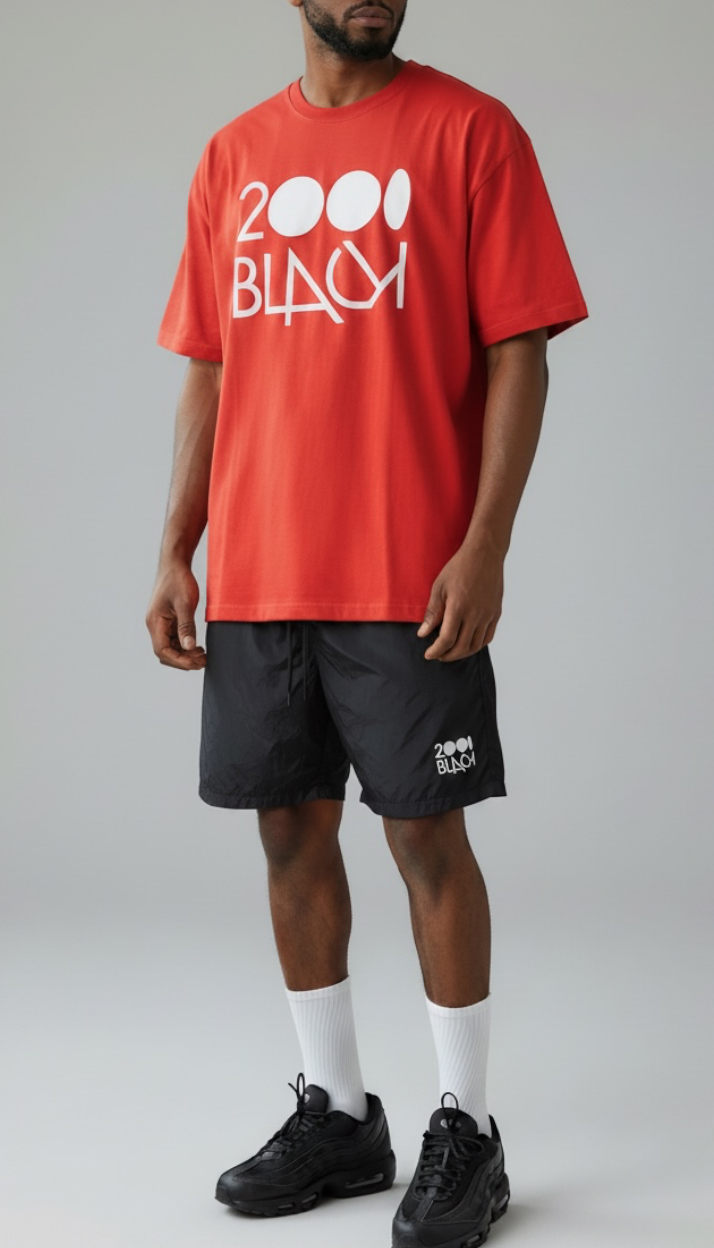 【NEW】2000Black x JS Kyoto "In The Heat" ナイロン・ショートパンツ ／ブラック