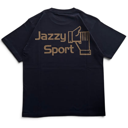 【NEW】JS ロゴ Tシャツ ／ダーク・ネイビー x コヨーテ・ブラウン