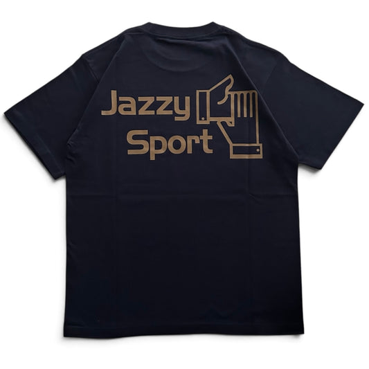 【NEW】JS ロゴ Tシャツ ／ダーク・ネイビー x コヨーテ・ブラウン