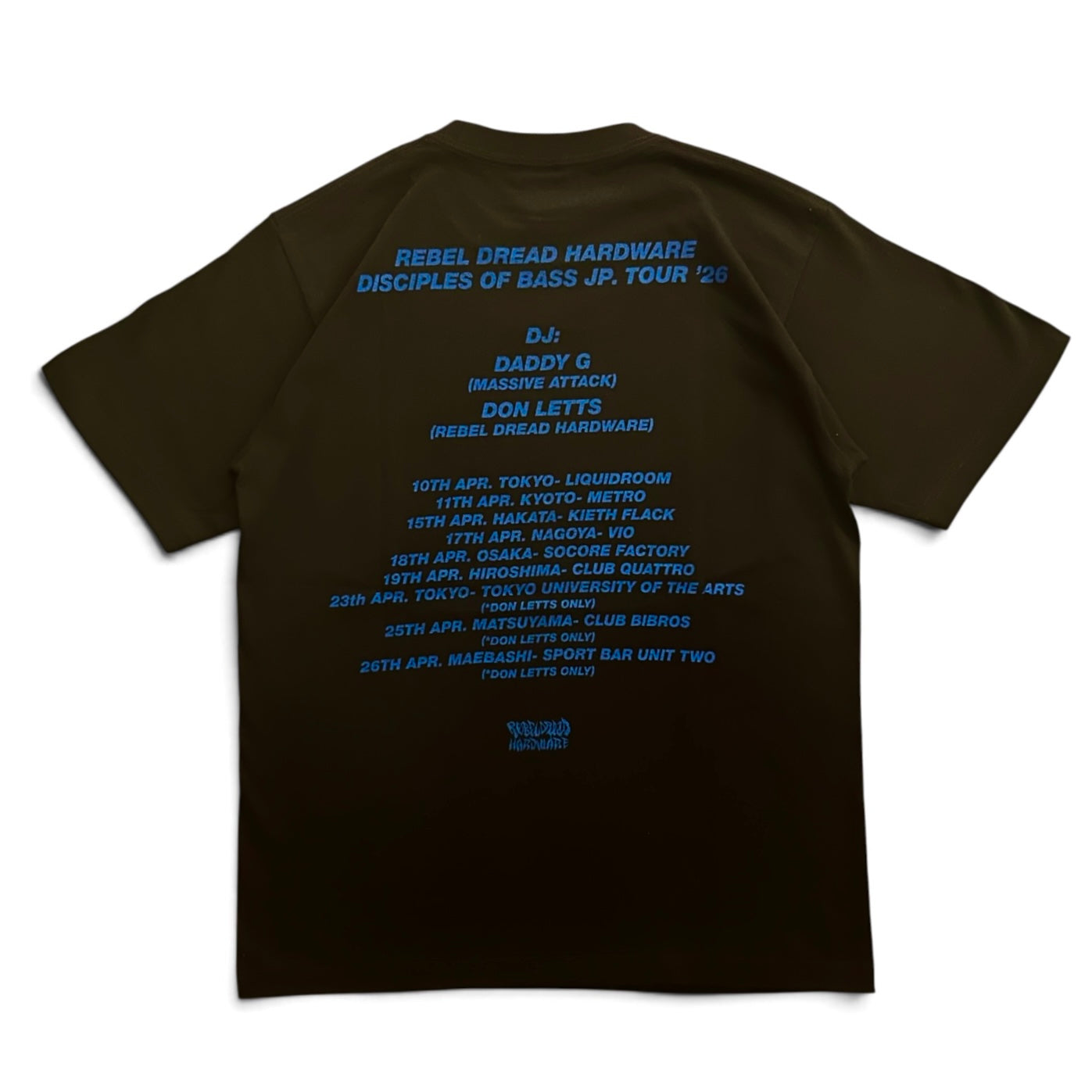 【NEW／限定】 Daddy G x Don  Letts - Disciples Of Bass Tour Tee version.1 ／ブラック