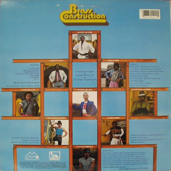 【USED】Brass Construction - Attitude LP
