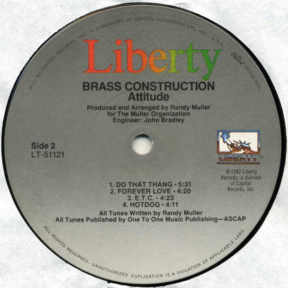 【USED】Brass Construction - Attitude LP
