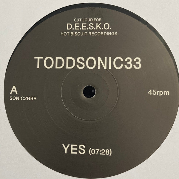 【12"】Toddsonic33 - Yes