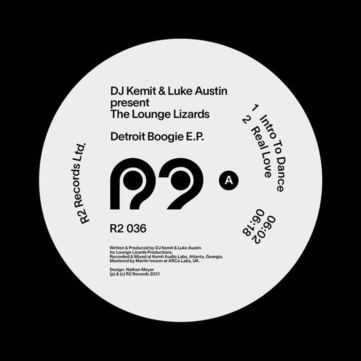 【12"】DJ Kemit & Luke Austin present The Lounge Lizards - Detroit Boogie E.P