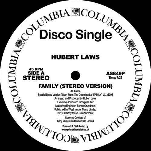 【12"】Hubert Laws - Family  -Repress-