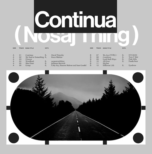 【LP】Nosaj Thing - Continua (Black Vinyl) + DL