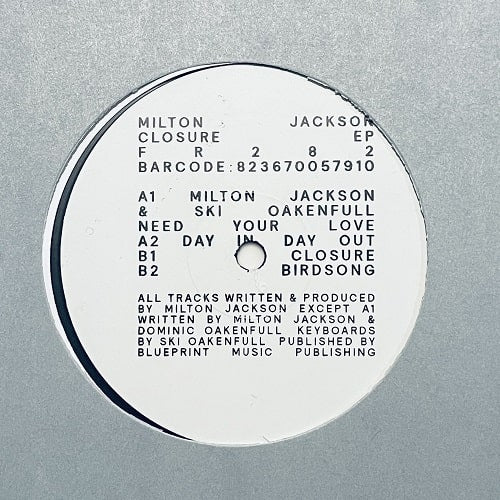 【12"】Milton Jackson - Closure EP