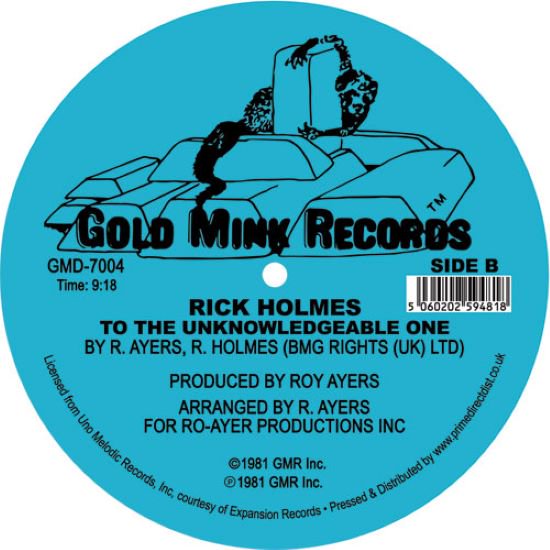 【12"】Rick Holmes - Remember To Remember