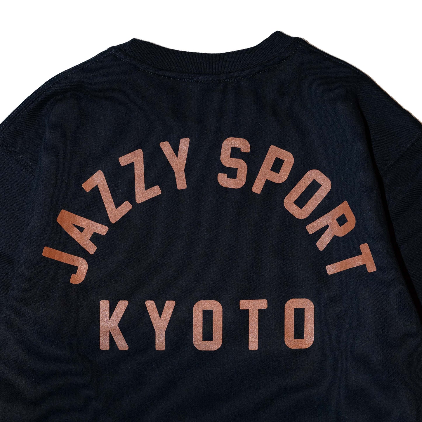 【再入荷】JS "Kyoto College Logo" スウェット／ブラック x 黒柿