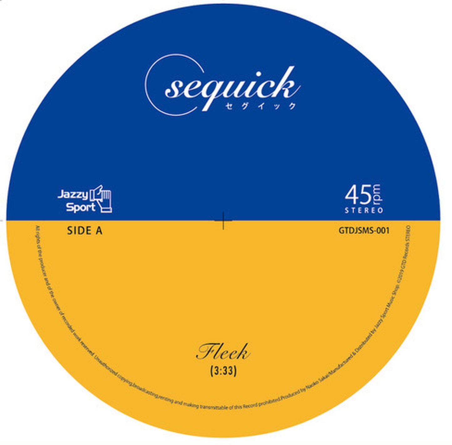 【7"】sequick - FLEEK / TickTack