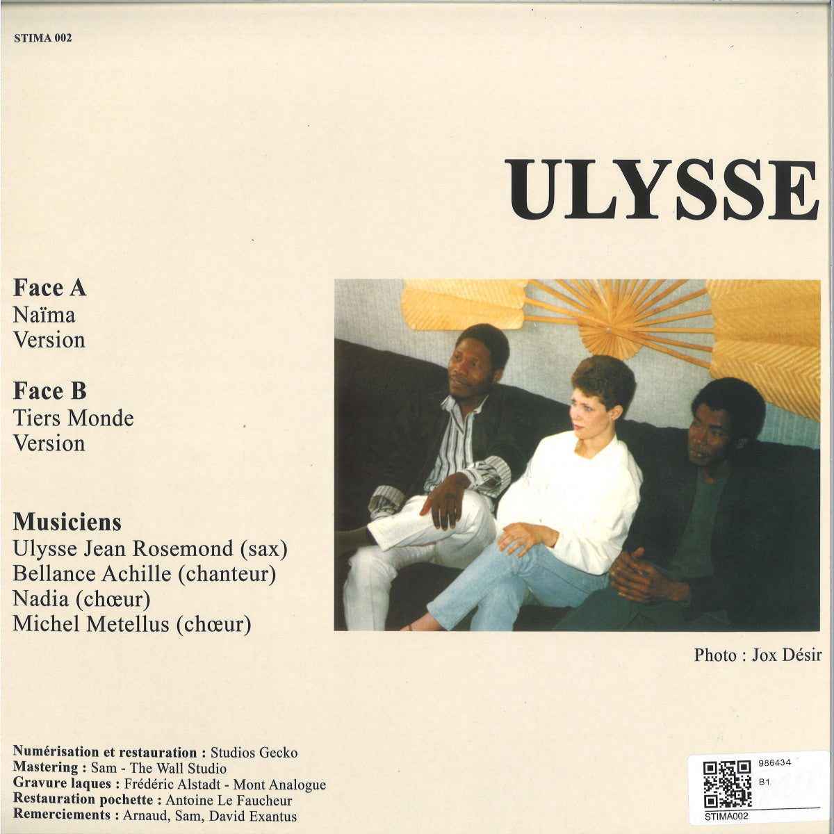 【12"】Ulysse - Naima / Tiers Monde