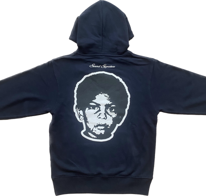 【デッドストック／NEW】Sound Signature x Jazzy Sport Kyoto "Kyoto - Detroit" フーディー ／ネイビー